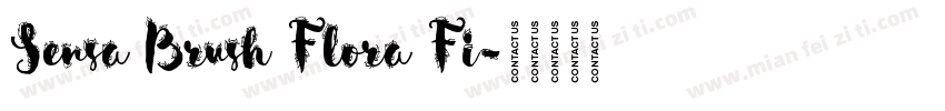 Sensa Brush Flora Fi字体转换